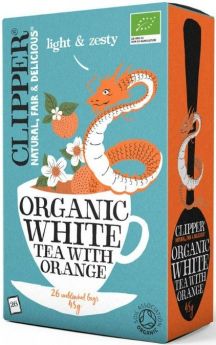 Clipper Organic White Tea with Orange Tea Bags 45g (26's)