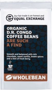 Equal Exchange ORG Congo Farmers Coffee Beans 227g