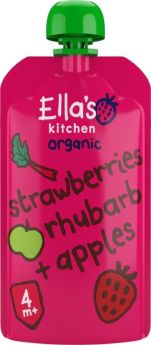 Ella's Kitchen S1 Strawberry Rhubarb Apple 120g