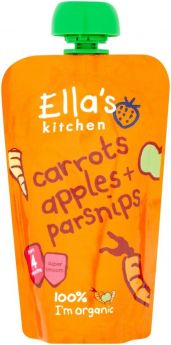 ** Ella's Kitchen S1 Carrots Apples Parsnips C&C 120g