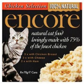 Encore Cat Food Chicken Breast Multipack (Can) (70g x8)