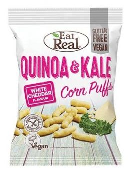 Eat Real White Cheddar Quinoa & Kale Corn Puffs 113g