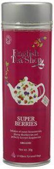 English Tea Shop Organic Super Berries Silken Pyramid Tea Bags 30g (15's) 