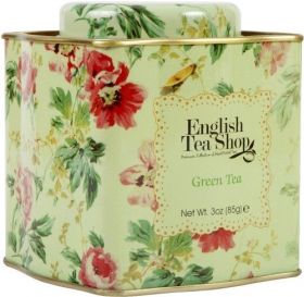 English Tea Shop Green Premium Collection Loose Tea - Floral Pattern Tins 85g 