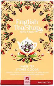 ** English Tea ORG White Tea Lychee Cocoa 40g (20s)