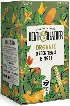 Heath & Heather ORG Green & Ginger Tea 40g (20s)