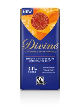 Divine FT Milk Orange Chocolate 90g