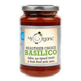 Mr Organic Basilico Pasta Sauce (glass jar) 350g