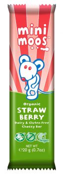 Moo Free Mini Moos Organic Strawberry Bar 20g