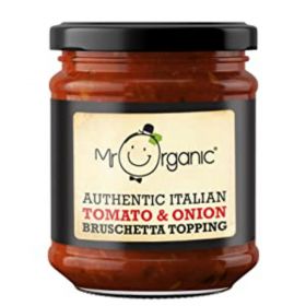 Mr Organic Tomato & Onion Bruschetta Topping (glass jar) 200g