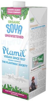 Plamil Organic Soya Milk 1Litre x8
