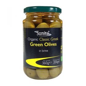 Sunita Org.Green Olives Jar 360g