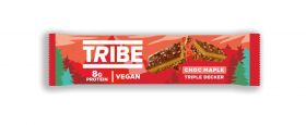 TRIBE Triple Decker Choc Maple Bar 40g
