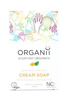 Organii Cream Soap Almond & Avocado Org (NCS) 100g