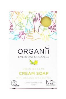 Organii Cream Soap Green Tea & Lime Org (NCS) 100g